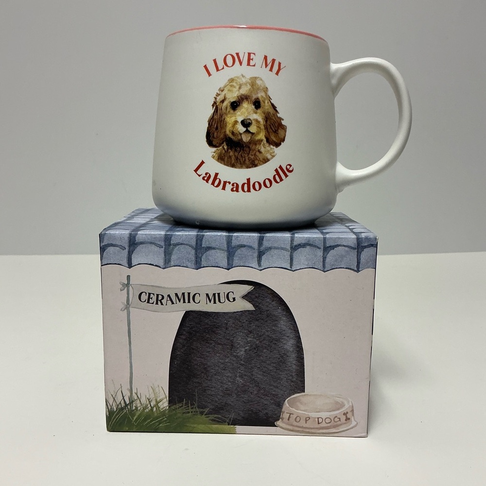 Labradoodle Ceramic Mug with Box- "I Love My Labradoodle"